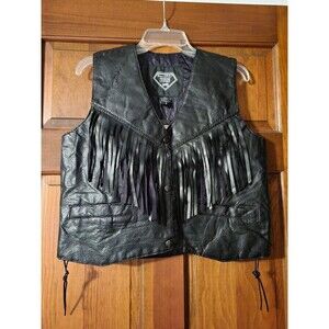 NEW! Women's size Large Leather motorcycle vest